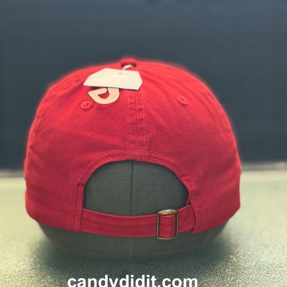NWT Beautiful Candy Did It! Really Red Crystal Logo Adjustable Bling Ball Cap